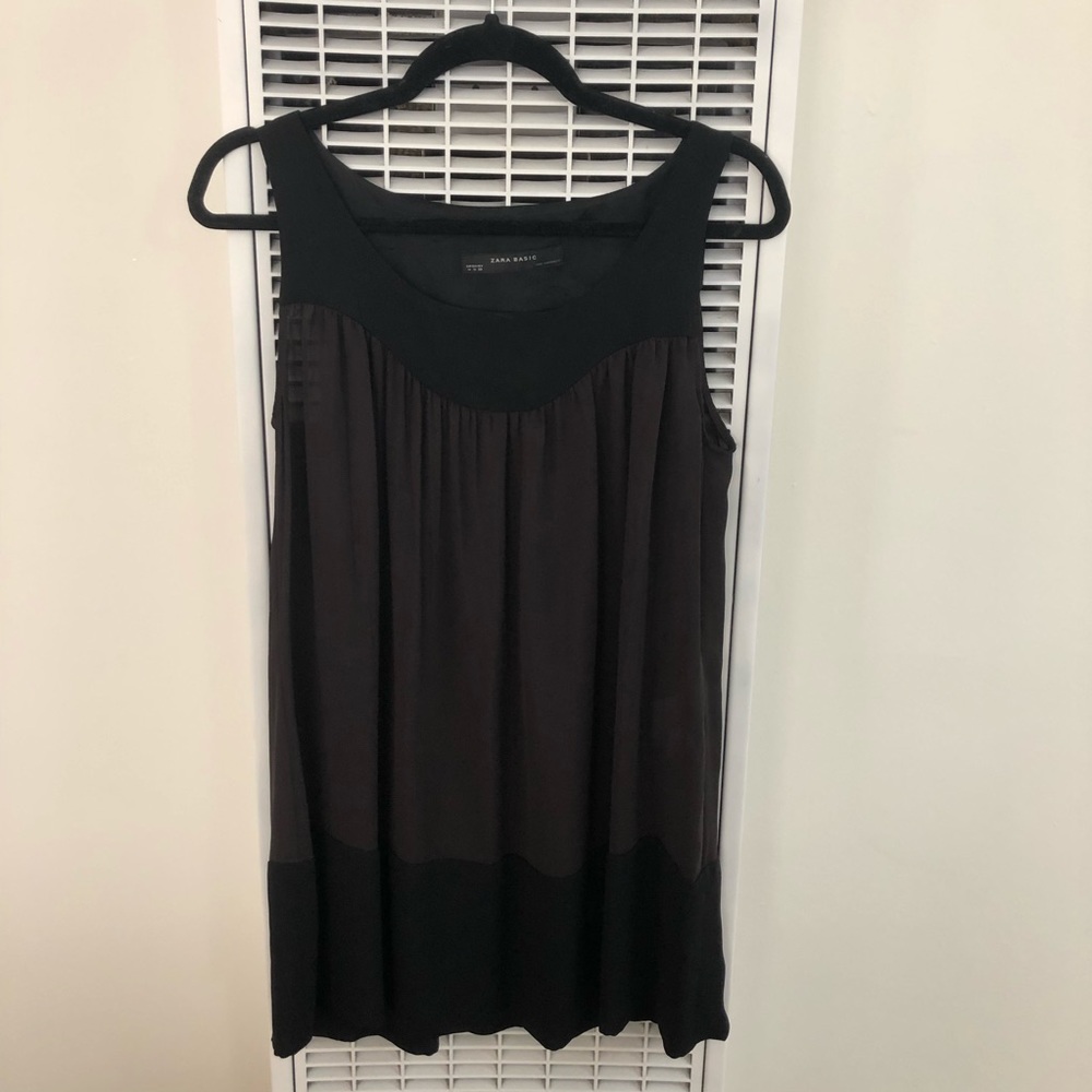 4/$35 Zara | Black and Brown Tunic